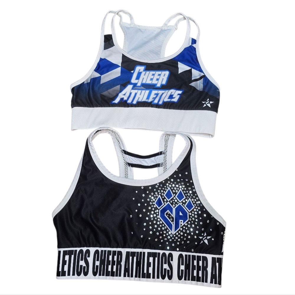 Rebel Cheer Athletics Sports Bra Cheerleading All Star Adult Small Bundle